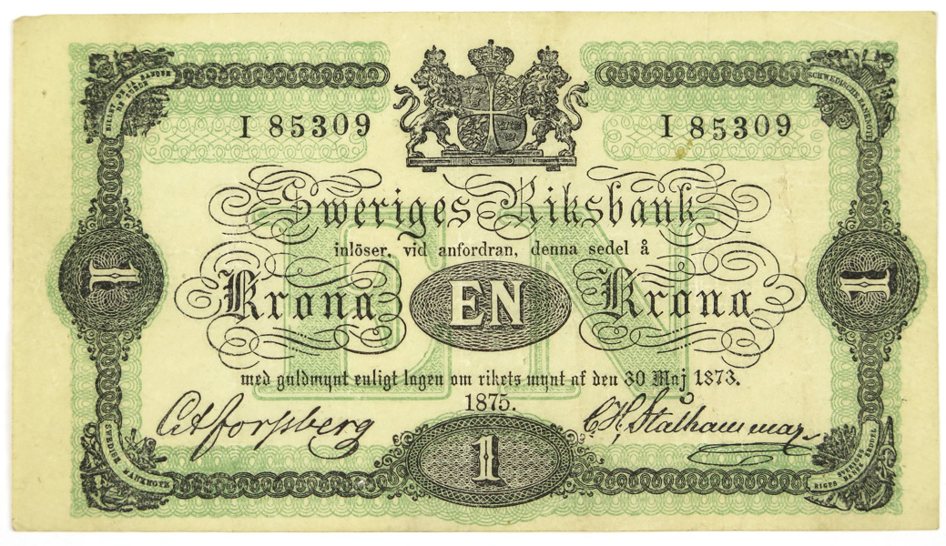 Sedel, 1 Krona, Sveriges Riksbank 1875,_3563a_8d8704a894fd6d7_lg.jpeg