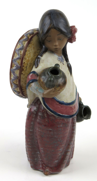 Puche, José för Lladró, figurin, delvis glaserat stengods, Pepita med sombrero,_3603a_8d87105aea56297_lg.jpeg