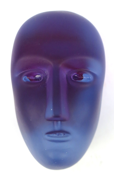 Vallien, Bertil för Kosta Boda, skulptur, sandgjutet glas Brains Head blå Karolina, design 1998, signerad, h 8 cm_36301a_8dc27e0c1420c28_lg.jpeg