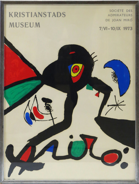 Miró, Joan , litografisk poster. Kristianstads museum 1973, stämpelnumrerad 862/900, 

_3760a_lg.jpeg