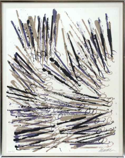 Arman, Fernandez, färglitografi, komposition, ur mappen Artistery - Dentistery, Galerie Bonnier, Geneve 1977, _4307a_8d8865bf93c0ba4_lg.jpeg