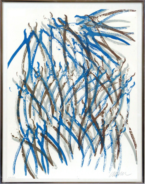 Arman, Fernandez, färglitografi, komposition, ur mappen Artistery - Dentistery, Galerie Bonnier, Geneve 1977, _4309a_8d8865c1c3dbfef_lg.jpeg
