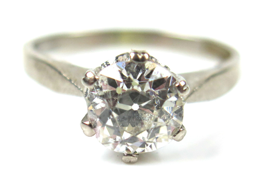 Ring, 18 karat vitguld med 1 gammalslipad diamant om 1,68 (!) carat enligt gravyr, _4701a_8d890a6eef7b856_lg.jpeg