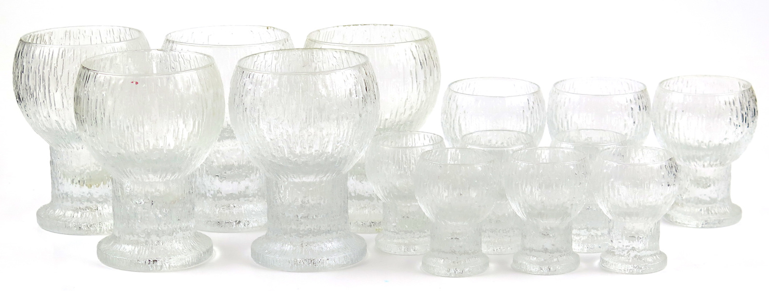 Sarpaneva, Timo för Iittala, ölglas, 5 st, snapsglas, 6 st samt likörglas, 3 st, Kekkerit design 1970, _4734a_8d890a52fb50de6_lg.jpeg