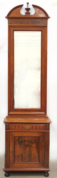 Spegel med konsolskåp, valnöt, oscariansk, 1800-talets slut, skåp med dörr och låda, spegel med profilerat krön,_4739a_8d89123be92985c_lg.jpeg