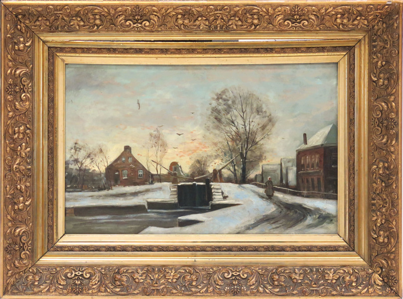 Okänd holländsk konstnär, 1800-tal, olja, kanalparti i vinter,_4809a_lg.jpeg