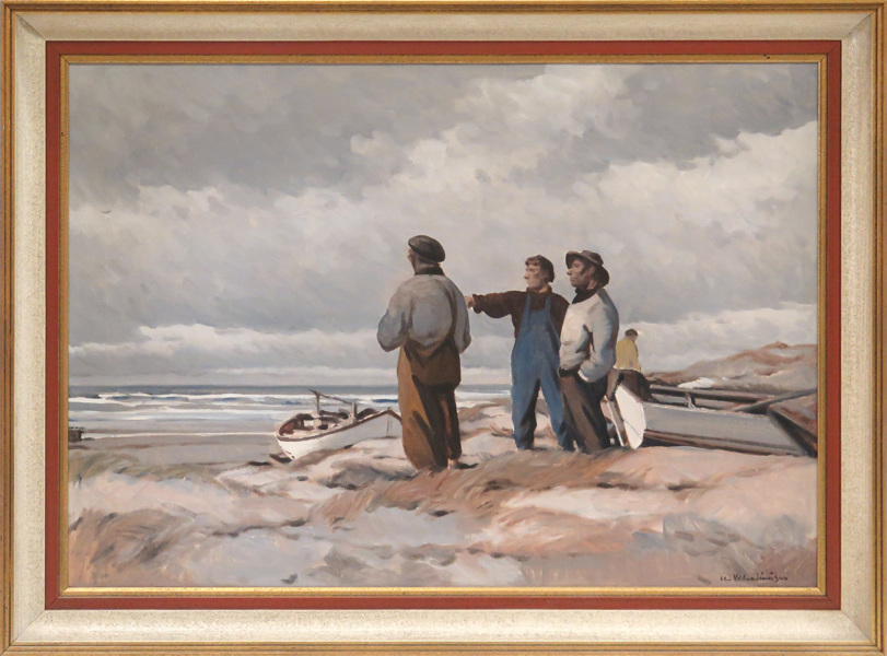 Valentinusen, Christian, olja, fiskare på strand, _4903a_lg.jpeg