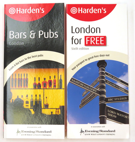 Cirka 125 guideböcker; Harden's London for Free respektiveBars & Pubs, 6 upplagan 2009, _4910a_lg.jpeg