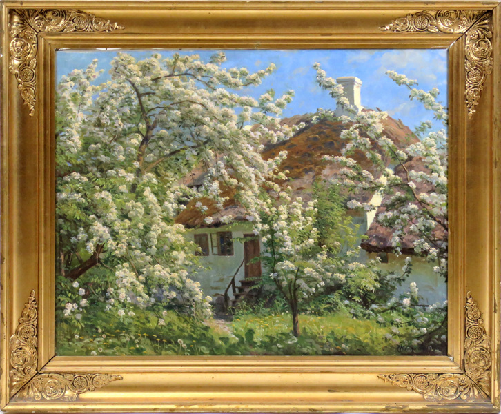 Wennerwald, Emil, olja, hus i blommande fruktträdgård, _5422a_8d8a1e2441cd0da_lg.jpeg