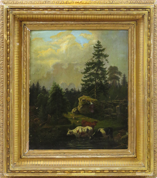 Okänd konstnär, olja, 1800-tal, kor i landskap,_5807a_8d8bc788aae932e_lg.jpeg