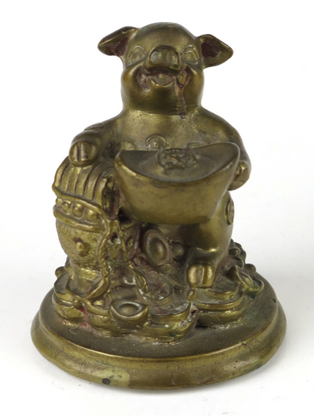 Skulptur, brons, Japan, 1900-tal, sittande gris, _5881a_lg.jpeg