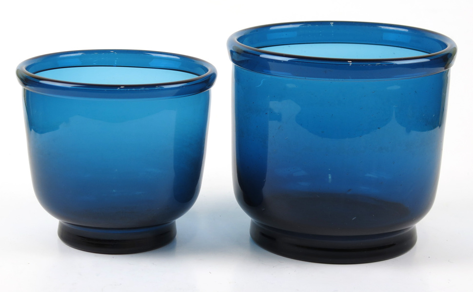Okänd designer, skålar, 2 st, blå glasmassa, _6394a_lg.jpeg
