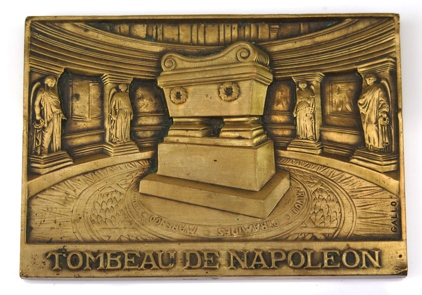 Minnesplakett/brevpress, brons, Napoleons grav,_6669a_8d8d34eebbba4f3_lg.jpeg