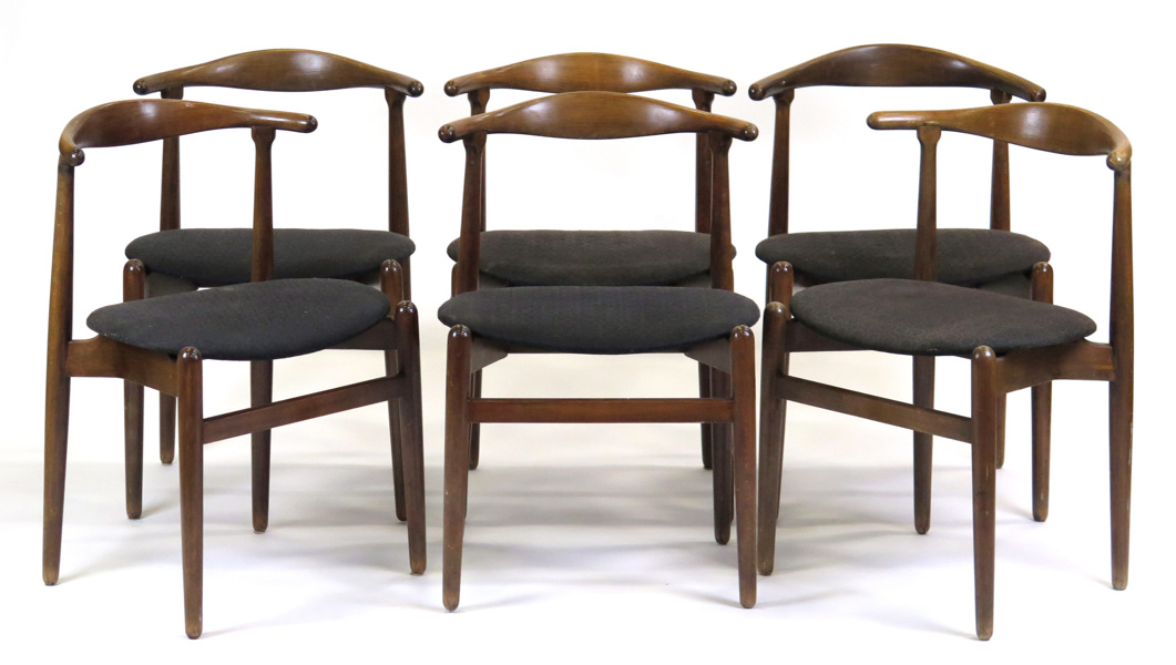 Okänd dansk designer, 1950-60-tal, stolar, 6 st, bonad bok, så kallade Cow Horn Chairs,_7322a_8d8e484ebc9d27a_lg.jpeg