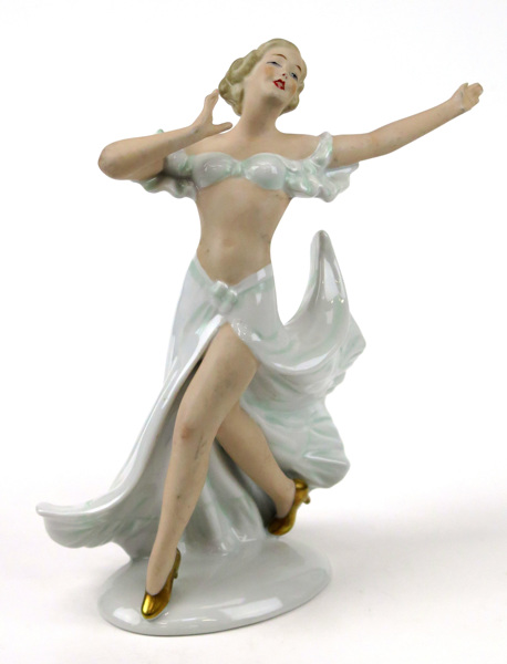 Figurin, delvis bemålat porslin, Schaubach Wallendorf, ballerina, _7366a_8d8e56dd04f34f3_lg.jpeg