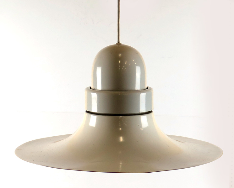 Okänd designer, taklampa, vitlackerad metall, modell snarlik "Cyclon" av P O Ström för IKEA, _7768a_lg.jpeg