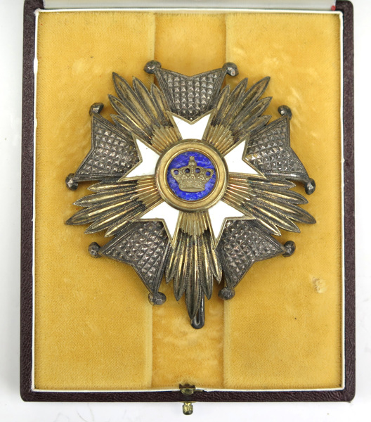 Ordenstecken, kraschan, delvis förgyllt silver och emalj, Storofficer av Belgiska Kronorden, _8761a_8d90bed2da5d2ba_lg.jpeg