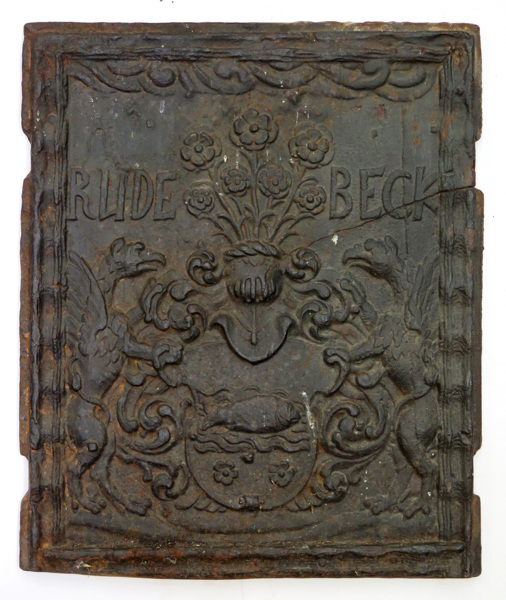 Sättugnsplatta, gjutjärn, Ekefors Bruk, 1600-talets slut, dekor av adliga ättens Rudebeck vapen,_8773a_8d90d6e8aa5b242_lg.jpeg