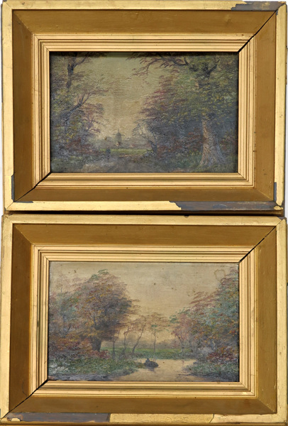 Okänd konstnär, Holland, 1900-tal, oljemålningar, 1 par, _9985a_lg.jpeg